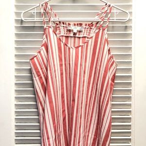 Pink Striped Tank Top